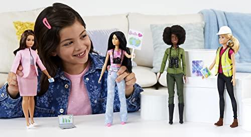 Barbie Eco-Leadership Team 4 Doll Set, Recycled Plastic (Except Head & Hair), Recycled Clothes Fabric, Accessories, Great Gift for Ages 3 Years Old & Up - SHOP NO2CO2