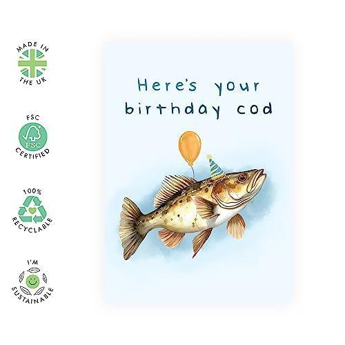CENTRAL 23 Birthday Cards For Dad - Birthday Cod Realistic - Birthday Card Husband - Birthday Greeting Cards Daddy - Father Birthday Card - Boyfriend - Son In Law - Comes With Stickers - SHOP NO2CO2