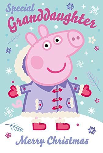 Danilo Promotions Official Peppa Pig Granddaughter Christmas Card, Multi, PGX07 - SHOP NO2CO2