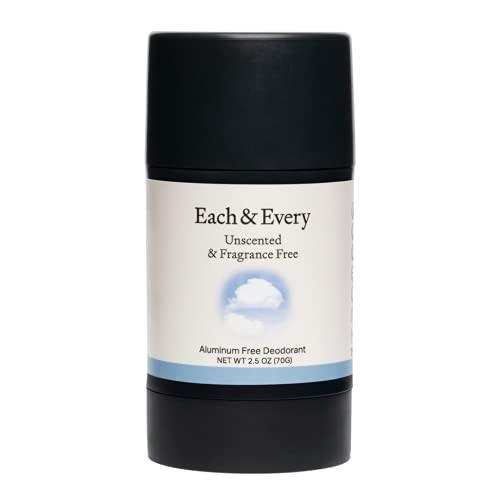 Each & Every Natural Aluminum-Free Deodorant for Sensitive Skin with Essential Oils, Plant-Based Packaging, Fragrance Free, 2.5 Oz. - SHOP NO2CO2