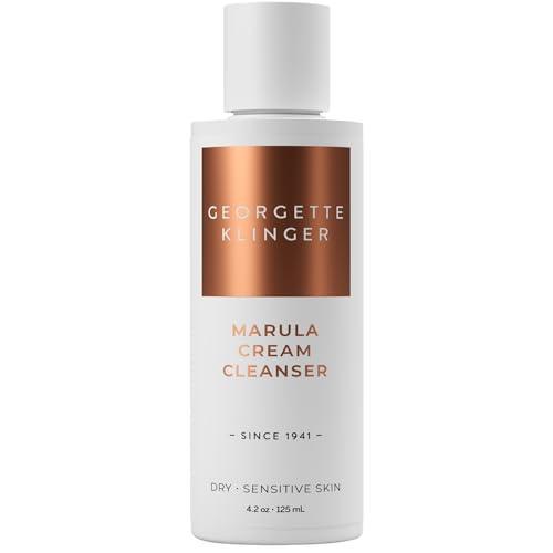 Georgette Klinger Marula Cream Cleanser - Moisturizing, Hydrating, Nourishes Dryness, Gentle Daily Face Wash, Removes Makeup, Dirt, Free Radicals for Normal, Dry, Sensitive Skin - 4.2 oz - SHOP NO2CO2