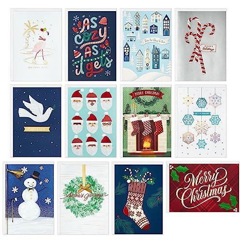 Hallmark Handmade Christmas Card Assortment (12 Cards and Envelopes, Refill Pack Card Organizer Box) - SHOP NO2CO2