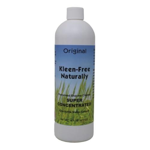 Kleen-Free Naturally Preformed Enzyme Cleaner, Enzyme Solution, Multi-Purpose Cleaner, Laundry Additive and More - Concentrate - Original Scent - 16oz - SHOP NO2CO2