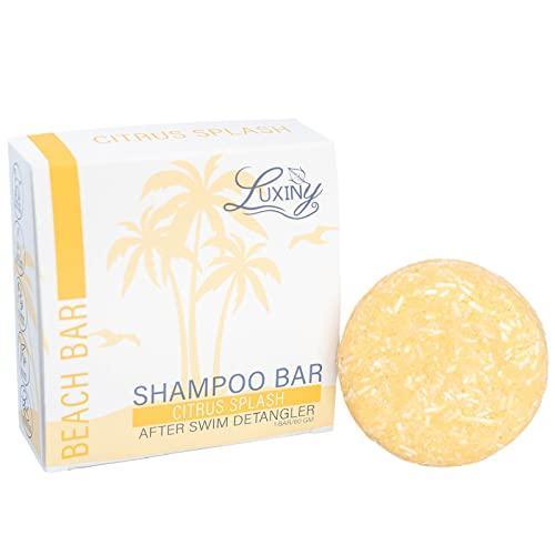 Luxiny Natural Shampoo Bars for Hair, Made in USA, Up to 60 Washes of Vegan, Sulfate Free Shampoo, Use at Home & a Travel Shampoo – All Hair Types, 60g (Citrus Splash) - SHOP NO2CO2
