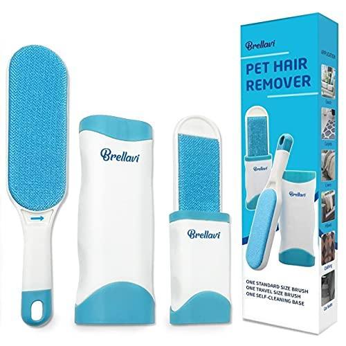 Pet Hair Remover -Dog Hair Remover for Clothes-Better Than Lint Rollers for Pet Hair, Dog Hair Remover- Lint Remover Brush, Lint from Clothing, Couch, Furniture, Bedding (Blue) - SHOP NO2CO2