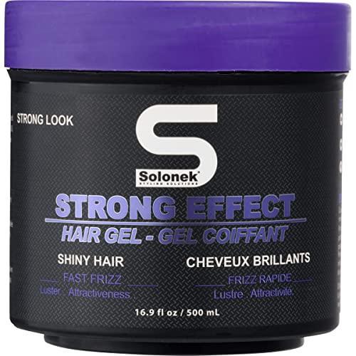 Solonek Hair Gel for Men and Women – Ultra Strong Hold Styling Gel for Improved Volume and Long Lasting Shine – Premium Hair Styling Products for All Hair Types – Refreshing Fragrances (8.4 oz., Strong Effect) - SHOP NO2CO2