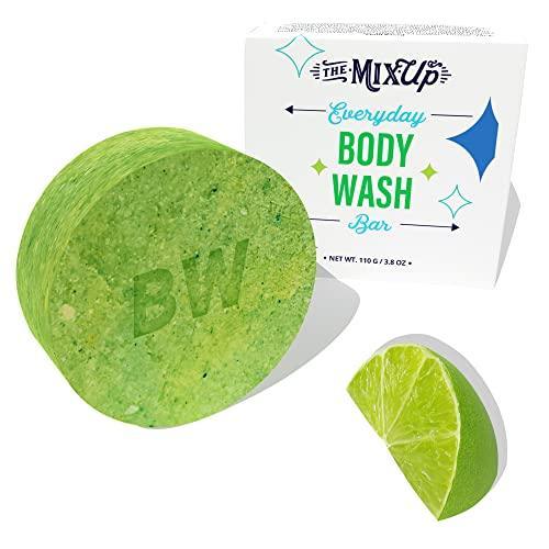 The-Mix-Up Natural Body Wash Bars for Women, Men | Sulfate Free, Paraben Free, Dye Free, Gentle and Moisturizing, with Natural Ingredients (Everyday Lime & Bergamot, 3.8 oz.) - SHOP NO2CO2