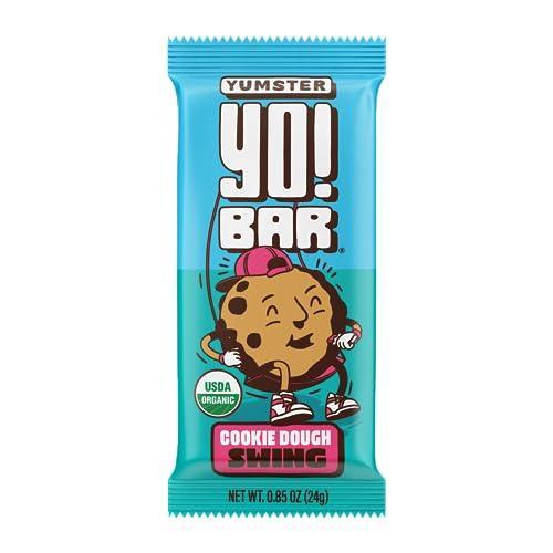 Yo! Bar by Bearded Brothers Vegan Organic Kids Bar | Gluten Free, Paleo and Whole 30 | Soy Free, Non GMO, Low Glycemic, No Sugar Added, Fiber + Whole Foods | Cookie Dough | 25 Bars - SHOP NO2CO2
